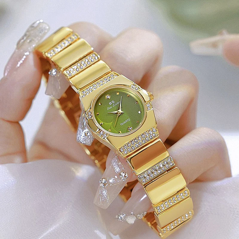 Women Gold Wrist Watches For Ladies Bracelet Watches Quartz Gold Green Unique Design Steel Band Luxury Brand Top Dropshipping
Women Gold Wrist Watches For Ladies Bracelet Watches Quartz Gold Green Unique Design Steel Band Luxury Brand Top Dropshipping
