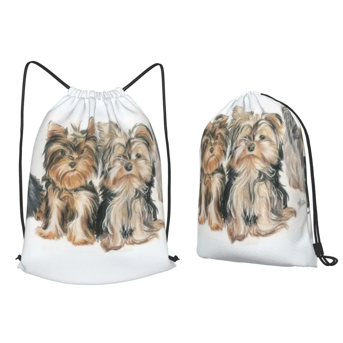 Yorkshire Terrier Puppies Backpacks Casual Drawstring Bags Sports Bag Book Bags for Man Woman School
Yorkshire Terrier Puppies Backpacks Casual Drawstring Bags Sports Bag Book Bags for Man Woman School
