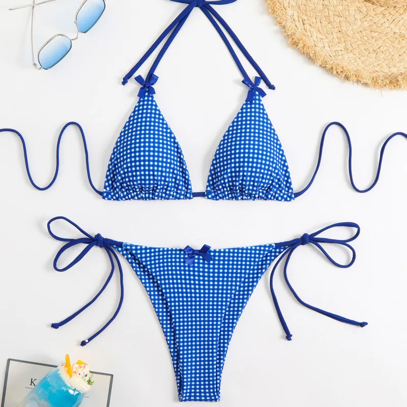 New Sexy Bikinis Plaid Swimsuits Women Swimwear Push Up Female Beach Swim Wear Bathing Suits Brazilian Bikini Set Pool Bather
New Sexy Bikinis Plaid Swimsuits Women Swimwear Push Up Female Beach Swim Wear Bathing Suits Brazilian Bikini Set Pool Bather