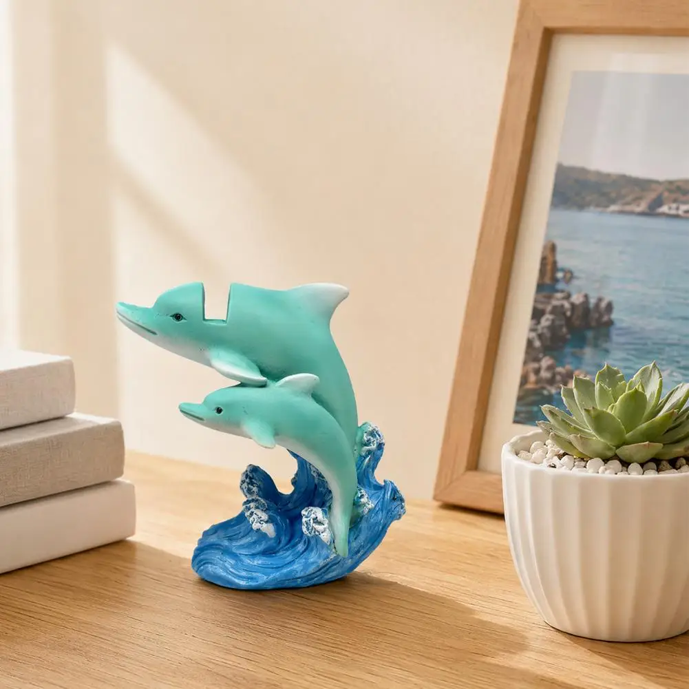 Desktop Dolphin Ornament Dolphin Eyeglasses Holder Coastal Style Blue Wave Resin Glasses Stand Waterproof for Home
Desktop Dolphin Ornament Dolphin Eyeglasses Holder Coastal Style Blue Wave Resin Glasses Stand Waterproof for Home