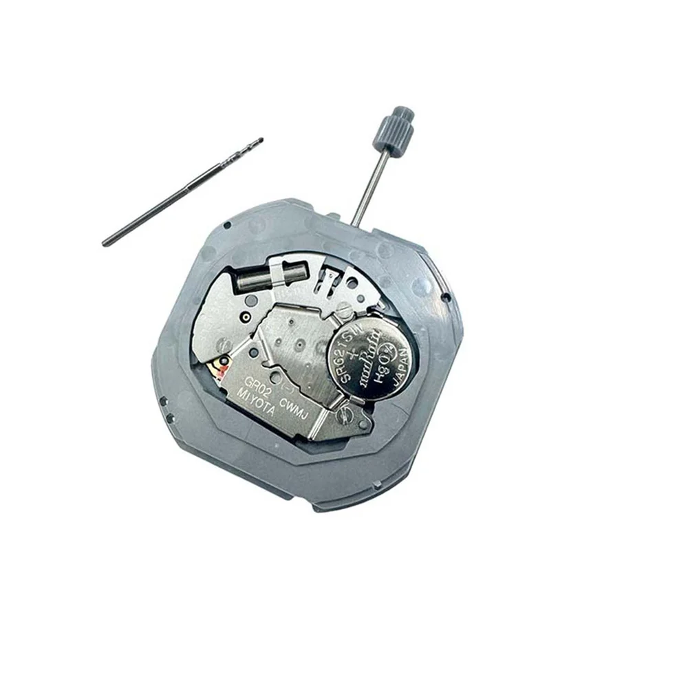 Для Miyota GR02 Механизм для часов Заменяет механизм 1S02 Двойной календарь Кварцевый механизм с тремя стрелками
Для Miyota GR02 Механизм для часов Заменяет механизм 1S02 Двойной календарь Кварцевый механизм с тремя стрелками