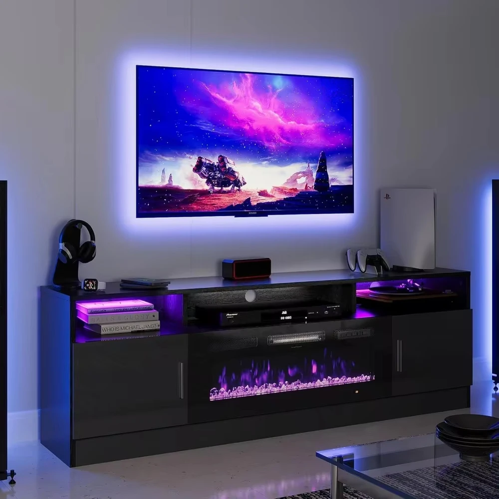 70" TV Stand for TVs Up To 80", Electric Fireplace Entertainment Center with LED Lights,for Living Room, Fireplace TV Stand
70" TV Stand for TVs Up To 80", Electric Fireplace Entertainment Center with LED Lights,for Living Room, Fireplace TV Stand