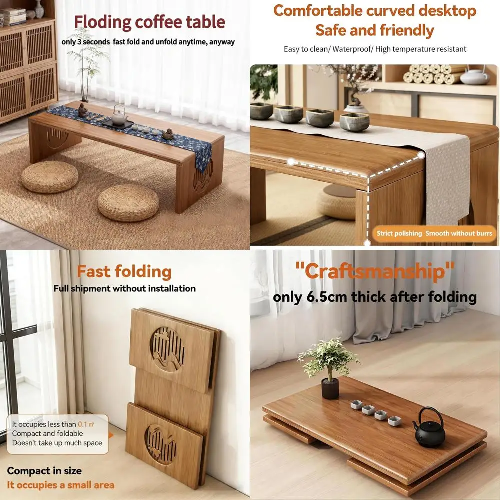 Japanese Floor Table, Low Seating Coffee Table, 31.5 for Living Room, Tatami, Tea, Dining, Bedroom
Japanese Floor Table, Low Seating Coffee Table, 31.5 for Living Room, Tatami, Tea, Dining, Bedroom