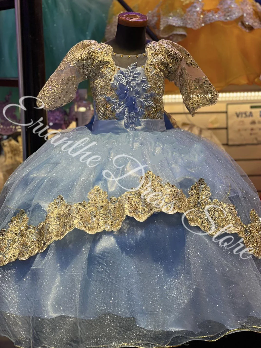 Princess Sky Blue Flower Girl Dress for Wedding Applique Tule Puffy Customized Kids Birthday Party First Communion Ball Gowns
Princess Sky Blue Flower Girl Dress for Wedding Applique Tule Puffy Customized Kids Birthday Party First Communion Ball Gowns