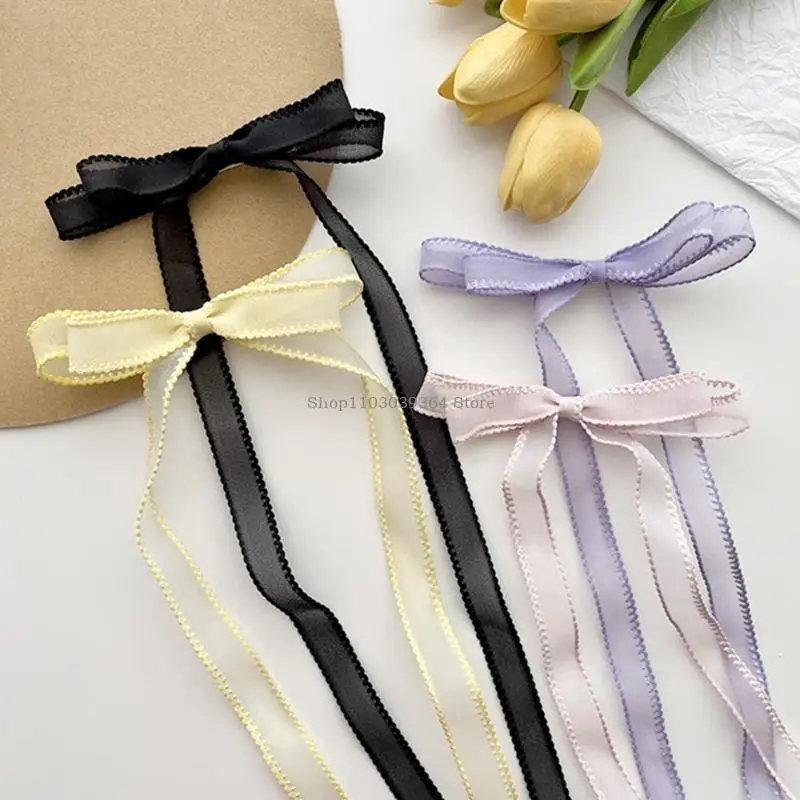 1pair Bowknot Hairpins Hot Girls Long Ribbon Bowknot Hair Clip Makeup Hair Clip for Woman Ponytail Hair Clip
1pair Bowknot Hairpins Hot Girls Long Ribbon Bowknot Hair Clip Makeup Hair Clip for Woman Ponytail Hair Clip