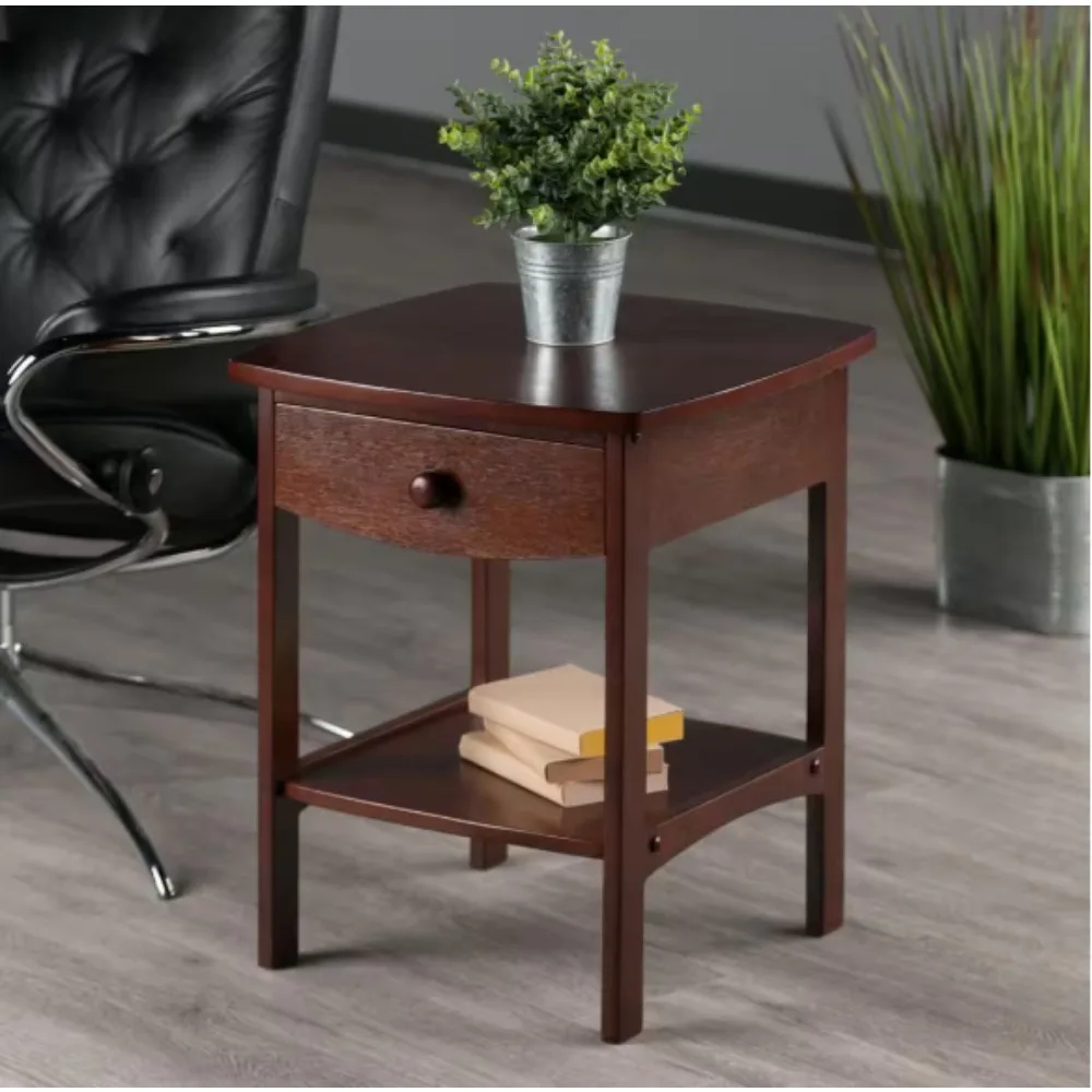 Table Anitque Walnut Finish,Made of wood, it conveys sophistication and charm. a drawer help you keep your space organized 
Table Anitque Walnut Finish,Made of wood, it conveys sophistication and charm. a drawer help you keep your space organized