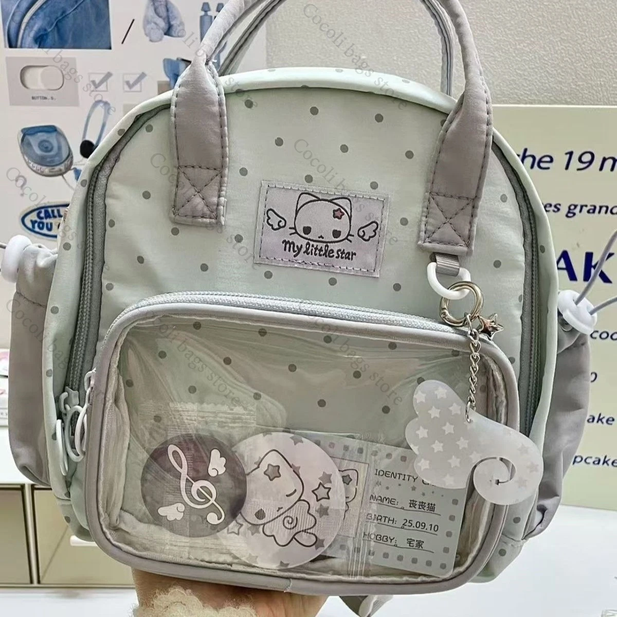 Dot Decor Ita Bag Backpack Kawaii Women's Bag Itabag for Girl Casual Bags for Women Y2K Bag Cute Daily Bag Woman Bag
Dot Decor Ita Bag Backpack Kawaii Women's Bag Itabag for Girl Casual Bags for Women Y2K Bag Cute Daily Bag Woman Bag