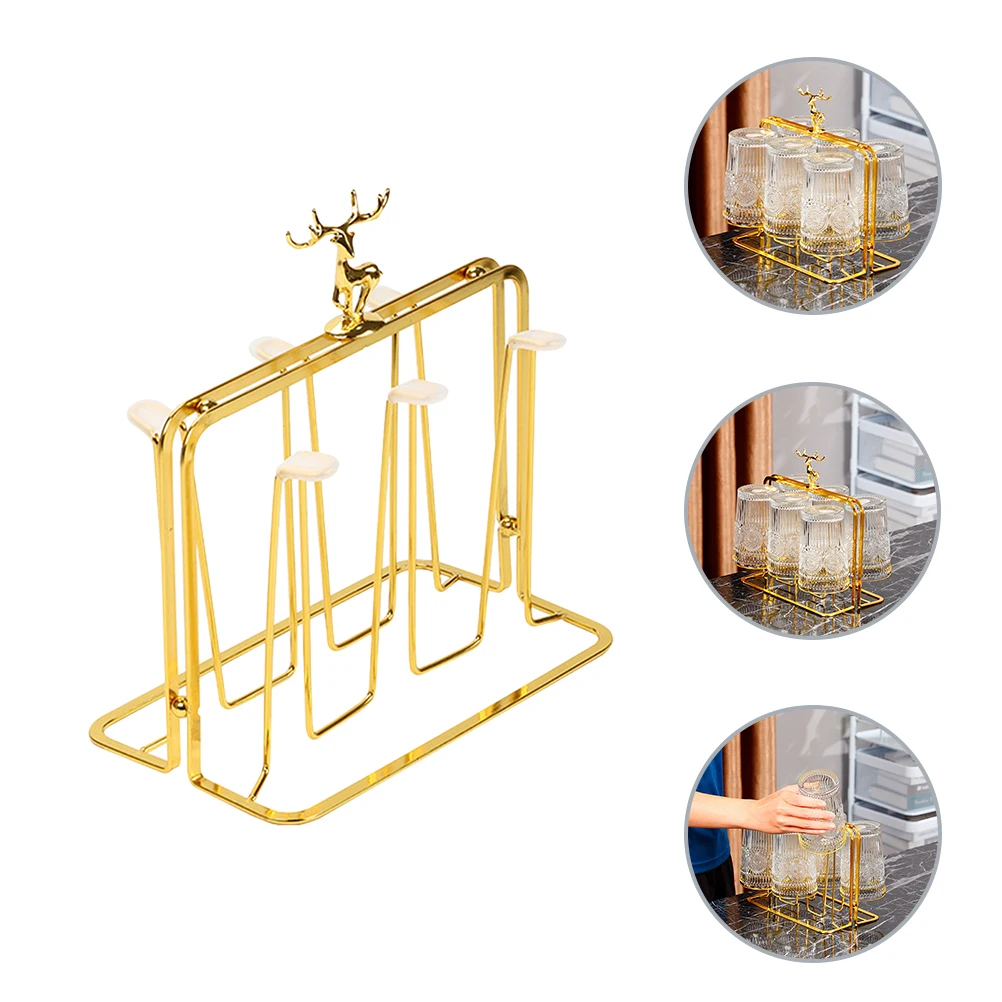 Cup Holder Storage Rack Drying St for Glass Bottle Drainer Golden Kitchen ganizer Smooth Surface Plastic Material Neat Humanized
Cup Holder Storage Rack Drying St for Glass Bottle Drainer Golden Kitchen ganizer Smooth Surface Plastic Material Neat Humanized