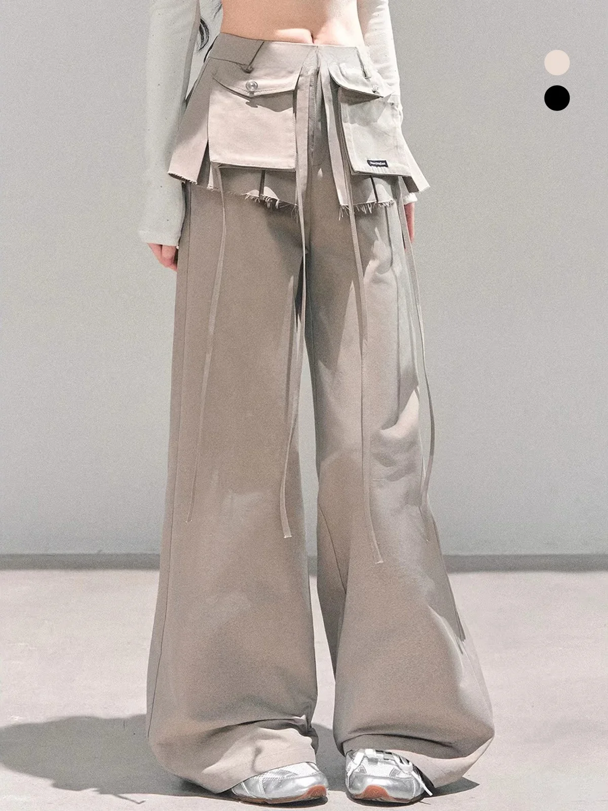 AOMALM Lazy American Sle Wide Leg Pants Women's Casual Trousers Autumn Winter l Waist Button Cotton Blend Ladies' Pants
AOMALM Lazy American Sle Wide Leg Pants Women's Casual Trousers Autumn Winter l Waist Button Cotton Blend Ladies' Pants