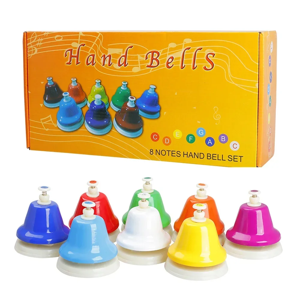 Orff Musical Instrument Set Handbell Colorful 8-Note Hand Bell Child Music Toy Baby Early Education Beautiful Christmas Gift
Orff Musical Instrument Set Handbell Colorful 8-Note Hand Bell Child Music Toy Baby Early Education Beautiful Christmas Gift