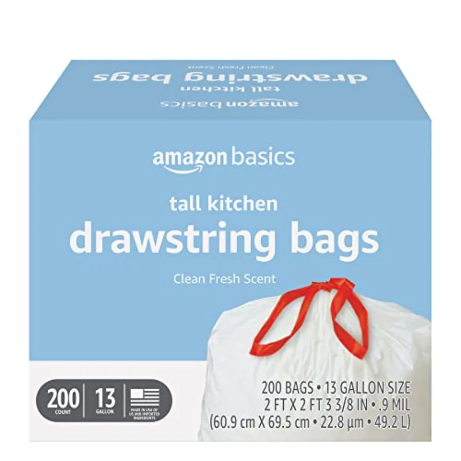 Scented Trash Bags Tall Kitchen Drawstring with Clean Fresh Scent for Effective Odor Control in Home and Office Use 13 Gallon C
Scented Trash Bags Tall Kitchen Drawstring with Clean Fresh Scent for Effective Odor Control in Home and Office Use 13 Gallon C