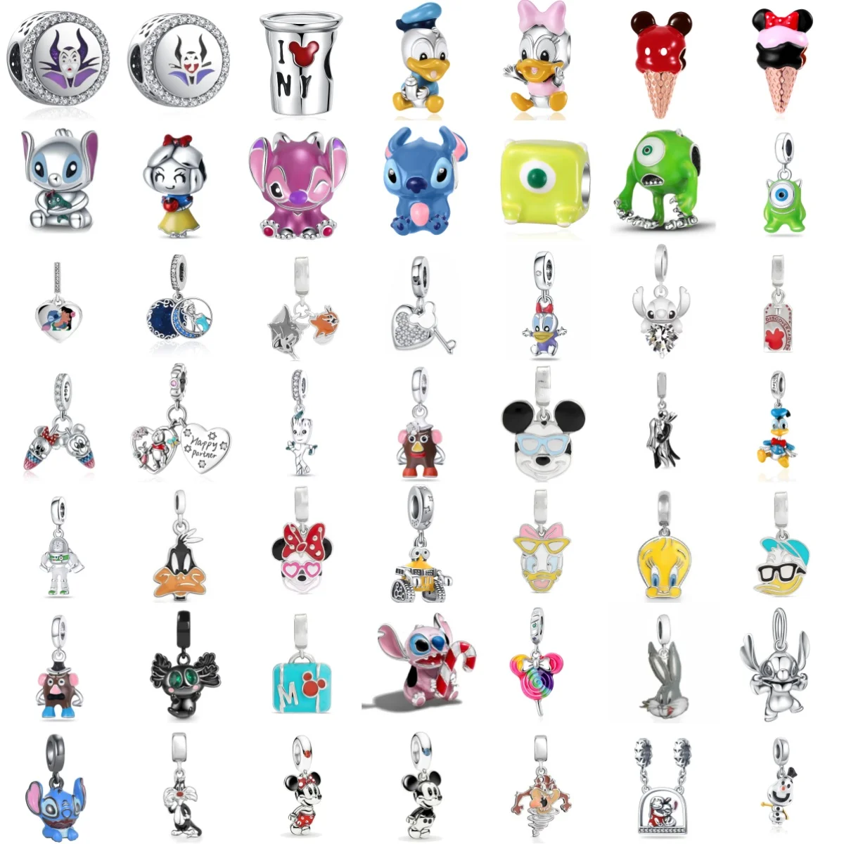 Cute Anime Series 925 Silver Charm Duck Mouse Rabbit Pendant Suitable for Bracelet DIY Fashion Jewelry Accessories
Cute Anime Series 925 Silver Charm Duck Mouse Rabbit Pendant Suitable for Bracelet DIY Fashion Jewelry Accessories