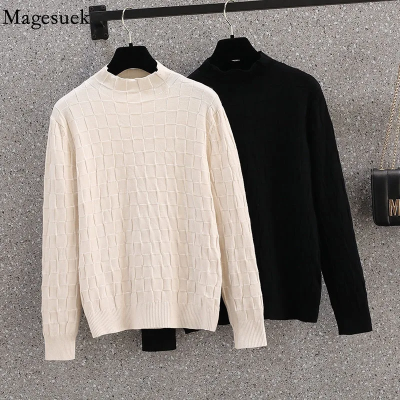 Long Sleeve Half Turtleneck Pullover Spring Elegant Knitted Sweater WomenCasual Loose Sweater Jumper Pull Autumn Clothing 22744
Long Sleeve Half Turtleneck Pullover Spring Elegant Knitted Sweater WomenCasual Loose Sweater Jumper Pull Autumn Clothing 22744
