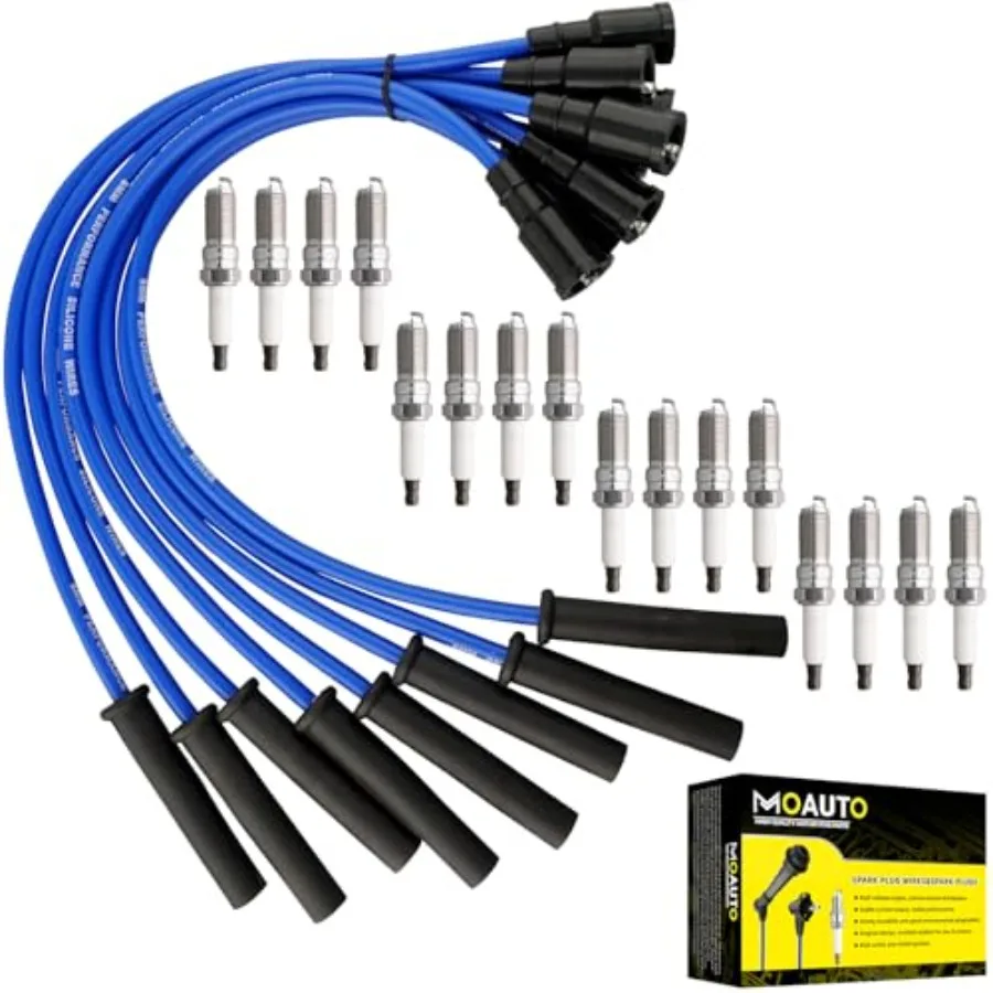 Set of 16 PCS Iridium Spark Plugs with Wire Set Compatible with F150 F250 F350 E350 er Duty 2010-2014 - V8 6.2L
Set of 16 PCS Iridium Spark Plugs with Wire Set Compatible with F150 F250 F350 E350 er Duty 2010-2014 - V8 6.2L