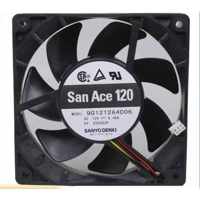 SANYO DENKI 9G1212A4D06 DC 12V 0.40A 120x120x25mm 3-Wire Server Cooling Fan
SANYO DENKI 9G1212A4D06 DC 12V 0.40A 120x120x25mm 3-Wire Server Cooling Fan