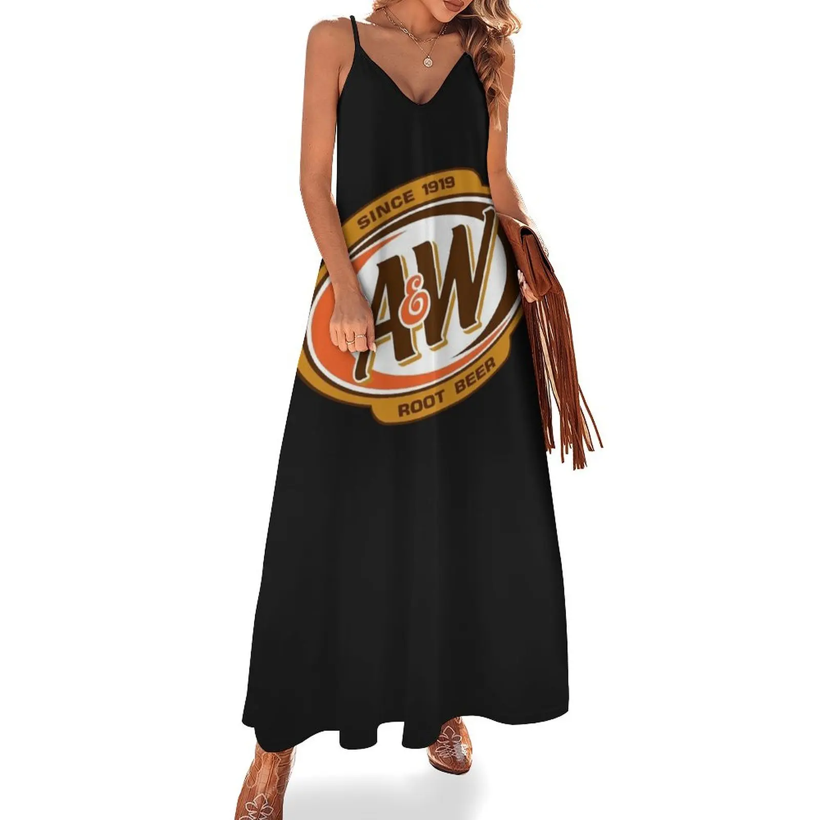 A&W Root Beer logo Classic Sleeveless Dress fairy dress evening dress ladies summer korean women Female clothing
A&W Root Beer logo Classic Sleeveless Dress fairy dress evening dress ladies summer korean women Female clothing