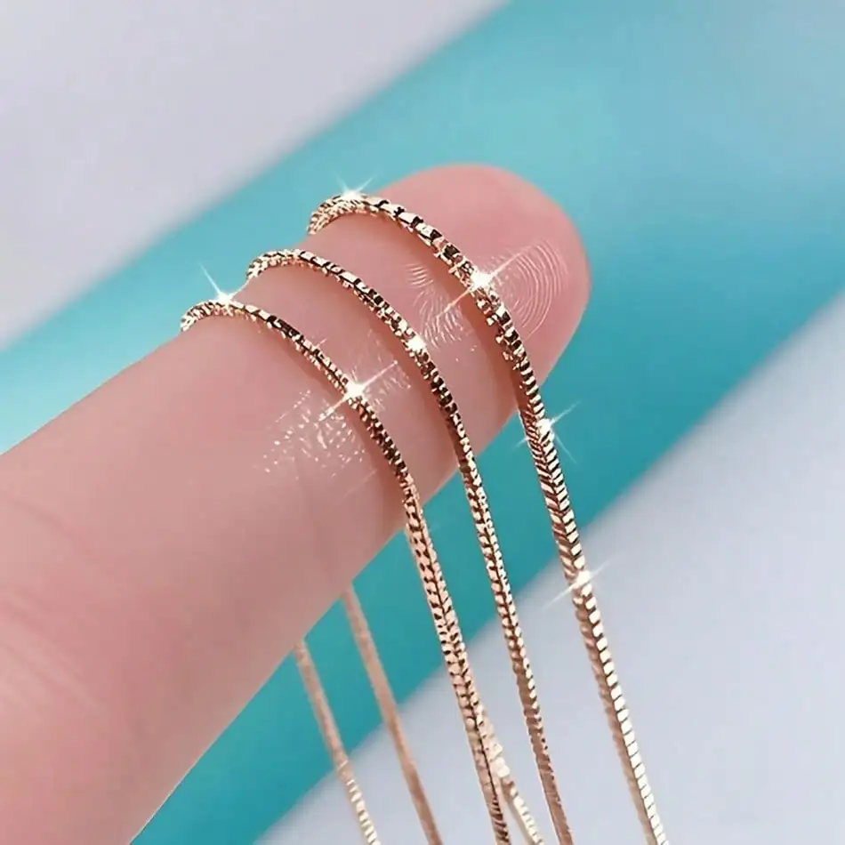 Позолоченная цепочка-бокс из 18-каратного золота для женщин, простая, для повседневной носки и вечеринок, длина 16-30 дюймов, подарок на День святого Валентина
Позолоченная цепочка-бокс из 18-каратного золота для женщин, простая, для повседневной носки и вечеринок, длина 16-30 дюймов, подарок на День святого Валентина