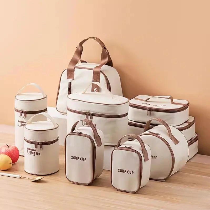 Thiened Insulated Lunch Bag round Lunch Box Bag Handheld Multi-layer Thermal Cup Storage Bag Student Meal Pouch
Thiened Insulated Lunch Bag round Lunch Box Bag Handheld Multi-layer Thermal Cup Storage Bag Student Meal Pouch