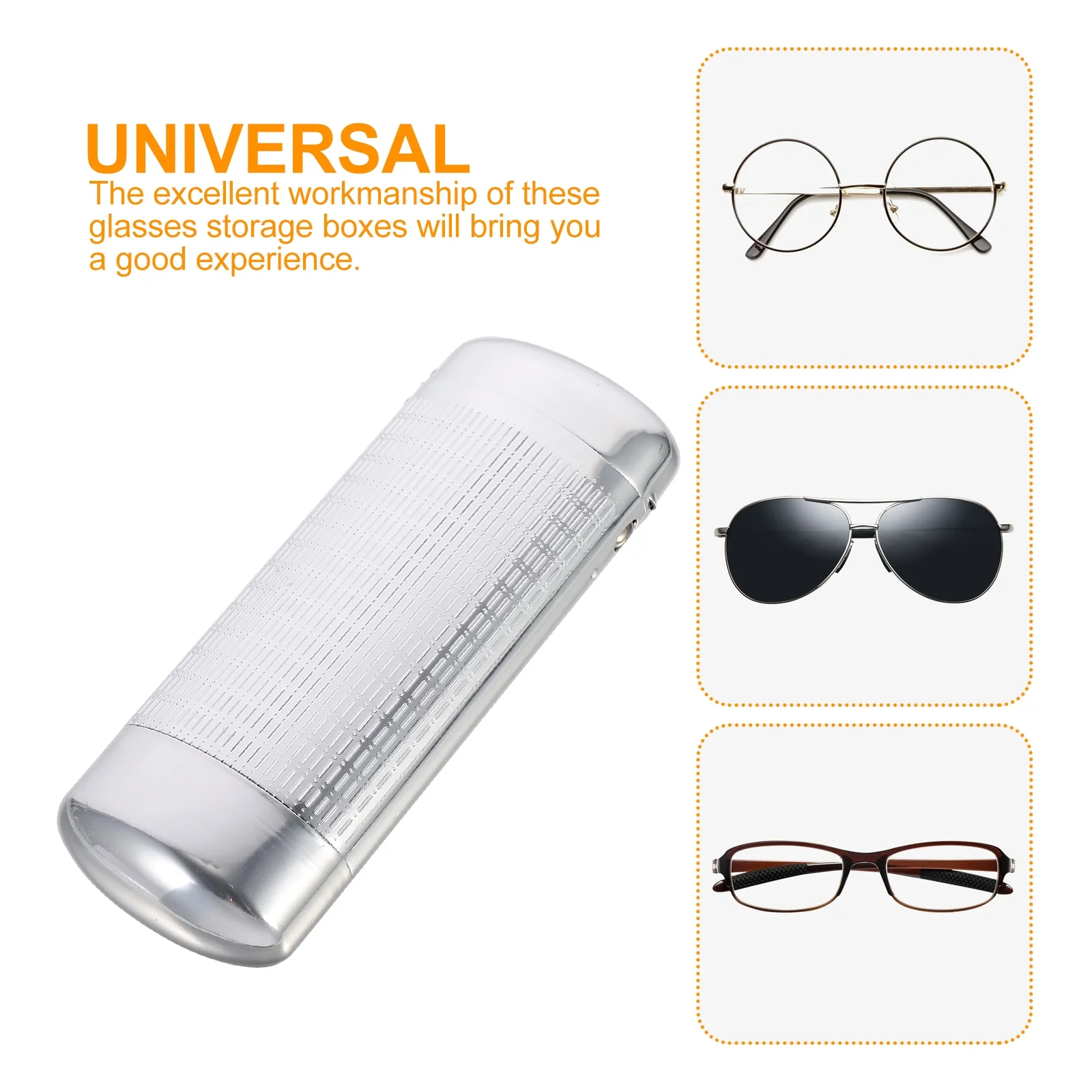 Slim Hardshell Glasses Case Aluminum Eyewear Box Spectacles Protector Portable for Daily Use and Travel
Slim Hardshell Glasses Case Aluminum Eyewear Box Spectacles Protector Portable for Daily Use and Travel