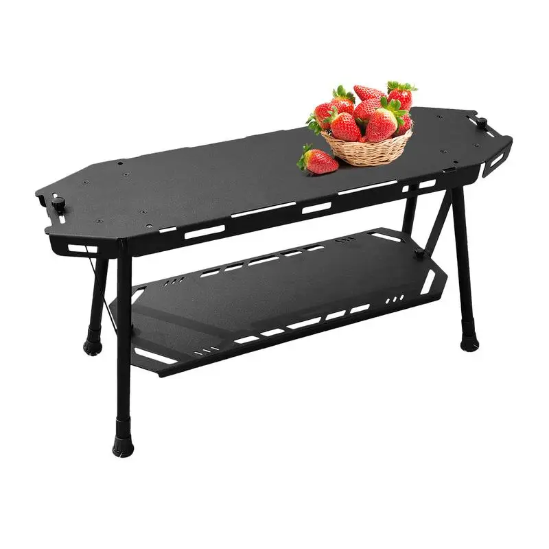 Camping Table Foldable Portable Aluminium Alloy Camping Storage Racks Lightweight Camp Shelf Easy Assembly Cook Station for
Camping Table Foldable Portable Aluminium Alloy Camping Storage Racks Lightweight Camp Shelf Easy Assembly Cook Station for