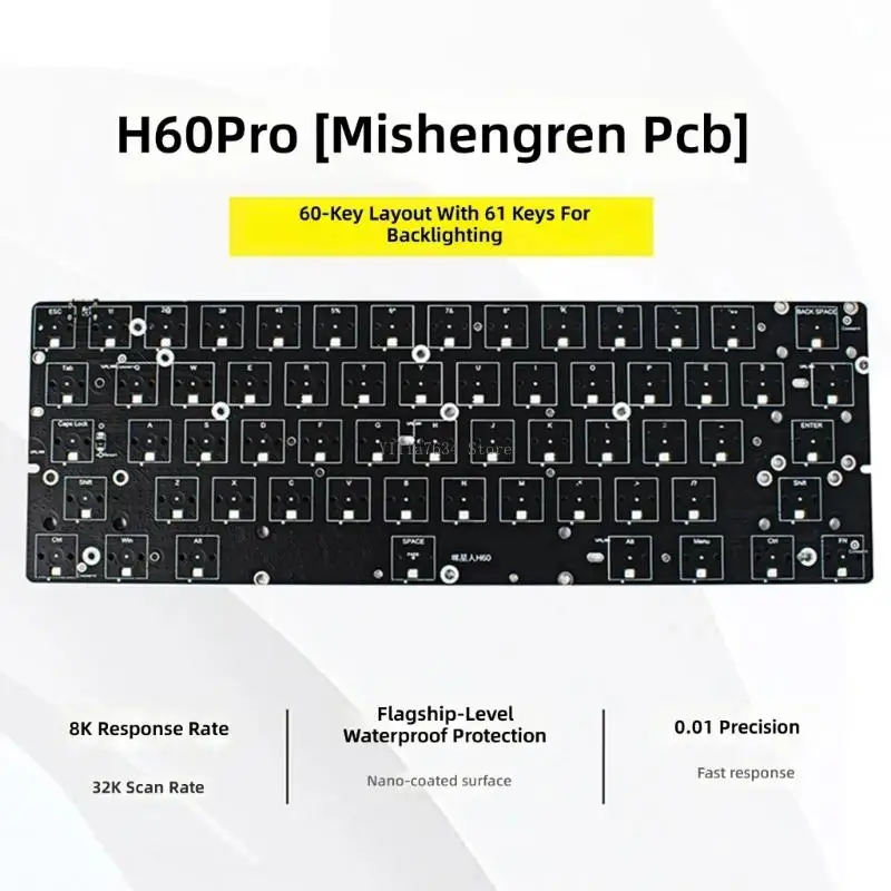 Low Latency 61 Axles PCB Board Sound Dampening Foams Set For Competitive Gaming Keyboards
Low Latency 61 Axles PCB Board Sound Dampening Foams Set For Competitive Gaming Keyboards