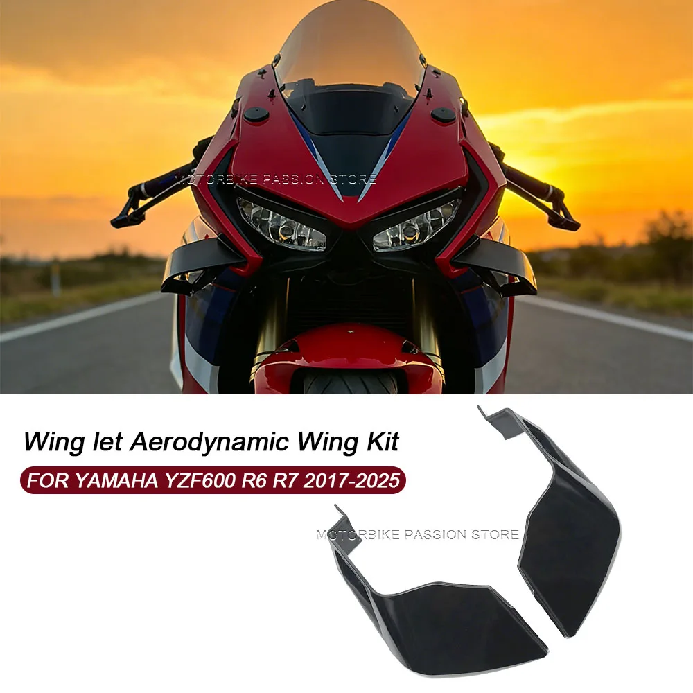 For Yamaha YZF600 R6 R7 2017 2018 2019 2020 2021 2022 2023 2024 Motorcycle Universal Aerodynamic Wing Kit Fixed Winglet Fairing
For Yamaha YZF600 R6 R7 2017 2018 2019 2020 2021 2022 2023 2024 Motorcycle Universal Aerodynamic Wing Kit Fixed Winglet Fairing