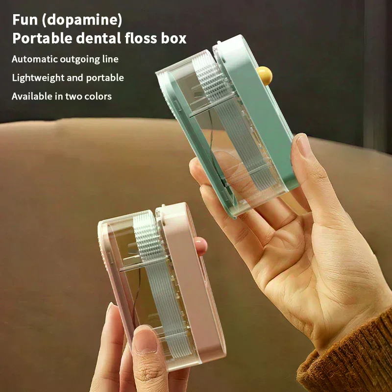 Portable Floss Dispenser Includes 10Pcs Floss Automatic Ejectable Floss Organiser Disposable Flossing Sticks Oral Care Press-on
Portable Floss Dispenser Includes 10Pcs Floss Automatic Ejectable Floss Organiser Disposable Flossing Sticks Oral Care Press-on