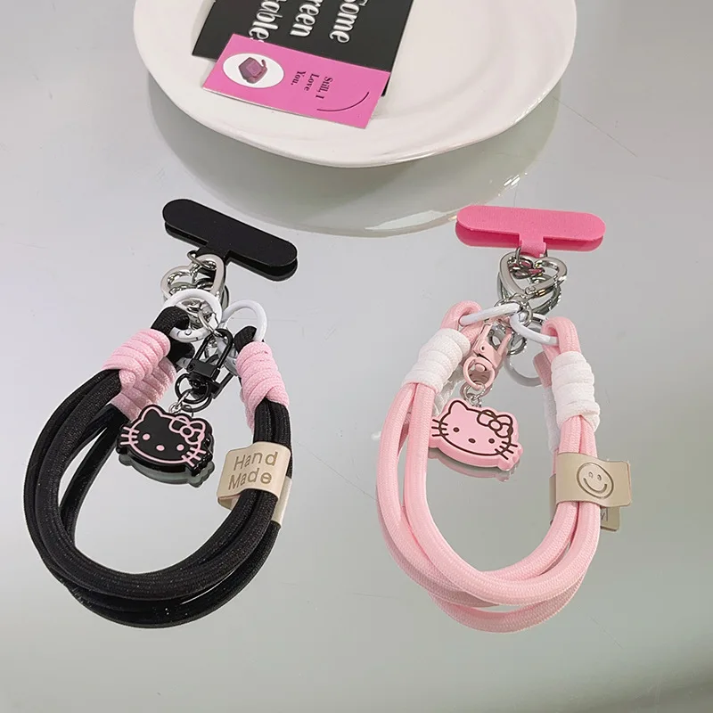 Kawaii Hello Kitty Phone Chain Sanrio Cute Cartoon Keychain Girl Backpack Pendant Phone Case Lanyard Woven Hand Wristband
Kawaii Hello Kitty Phone Chain Sanrio Cute Cartoon Keychain Girl Backpack Pendant Phone Case Lanyard Woven Hand Wristband