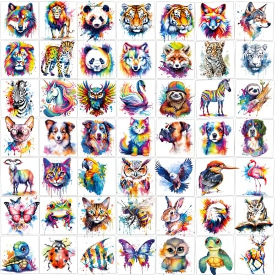 160 PCS 30 Sheets Watercolor Animals Temporary Tattoos for kids - Individually Cute Animals Temporary Tattoos Stickers for Girl
160 PCS 30 Sheets Watercolor Animals Temporary Tattoos for kids - Individually Cute Animals Temporary Tattoos Stickers for Girl