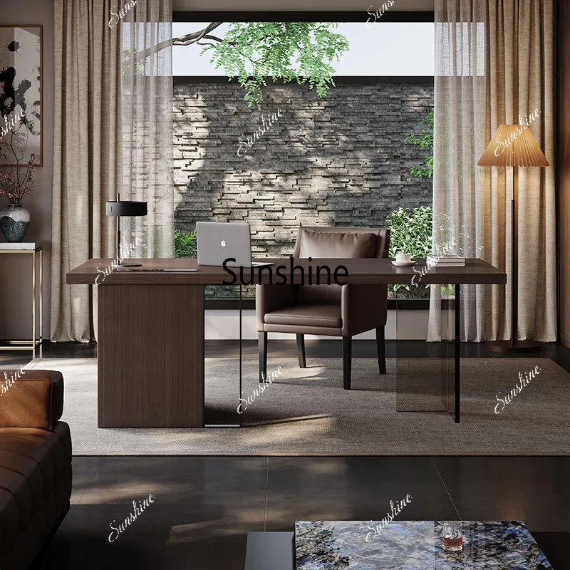 Solid wood desk, light luxury, modern small apartment, living room, Italian minimalist high-end
Solid wood desk, light luxury, modern small apartment, living room, Italian minimalist high-end