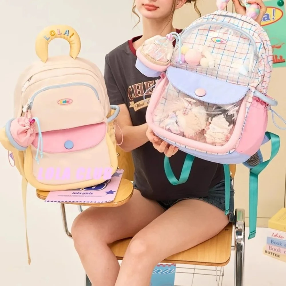 Lovely Original Ita Mochila Student Transparent Mochilas Fresh Teenage Girls Backpack School Bag Popular Bags for Woman 
Lovely Original Ita Mochila Student Transparent Mochilas Fresh Teenage Girls Backpack School Bag Popular Bags for Woman