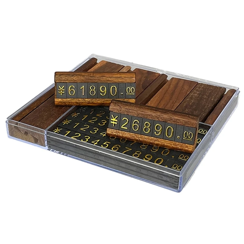 10 Sets/Box Mini Wood Combined Number Price Cube Tag Jewelry Adjustable Number Pricing Label Sign Holder Card Stand B Durable
10 Sets/Box Mini Wood Combined Number Price Cube Tag Jewelry Adjustable Number Pricing Label Sign Holder Card Stand B Durable