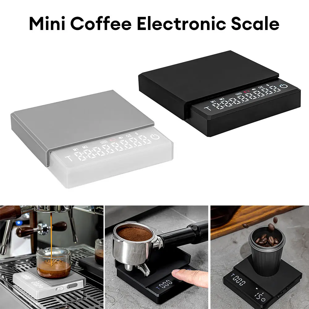 3kg/0.1g Electronic Coffee Scale with Smart Timer High Precision Espresso Scale Rechargeable Digital Scale Mini Pocket Scale
3kg/0.1g Electronic Coffee Scale with Smart Timer High Precision Espresso Scale Rechargeable Digital Scale Mini Pocket Scale