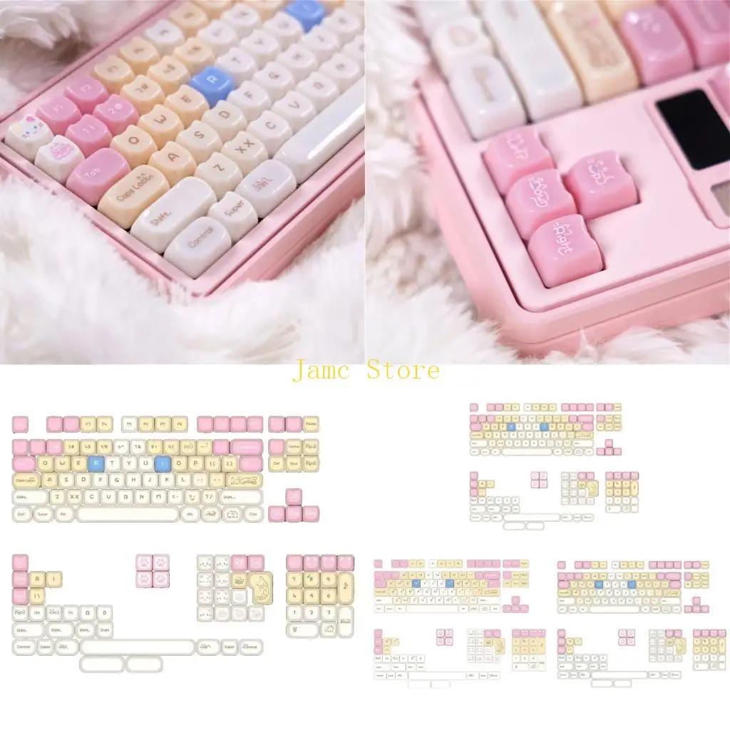 LX0B Seeets Kitten Theme Keycaps Compatible ANSI Layout Mechanical Keyboard
LX0B Seeets Kitten Theme Keycaps Compatible ANSI Layout Mechanical Keyboard