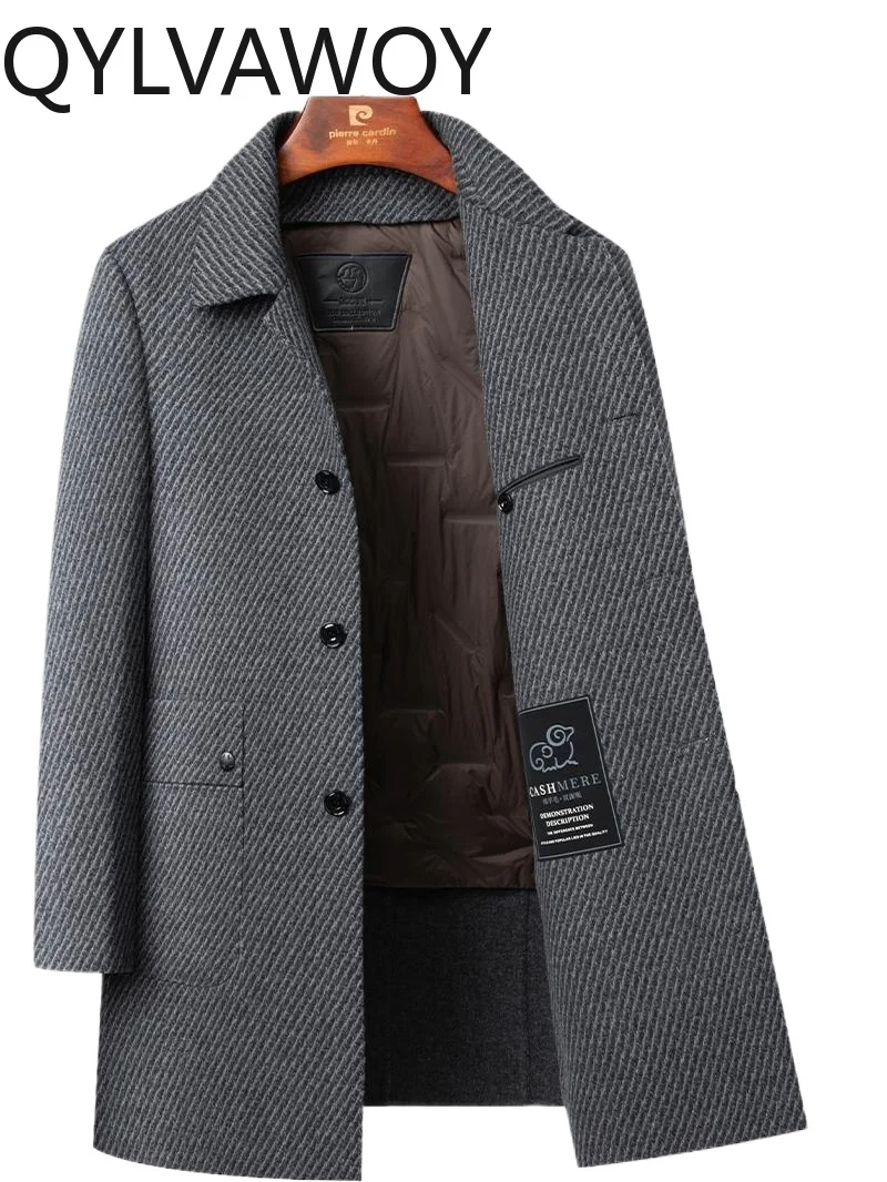 QYLVAWOY 53% шерсть, осенне-зимнее новое шерстяное пальто мужское средней длины со съемной подкладкой, теплая двусторонняя шерстяная верхняя одежда LJ2565
QYLVAWOY 53% шерсть, осенне-зимнее новое шерстяное пальто мужское средней длины со съемной подкладкой, теплая двусторонняя шерстяная верхняя одежда LJ2565