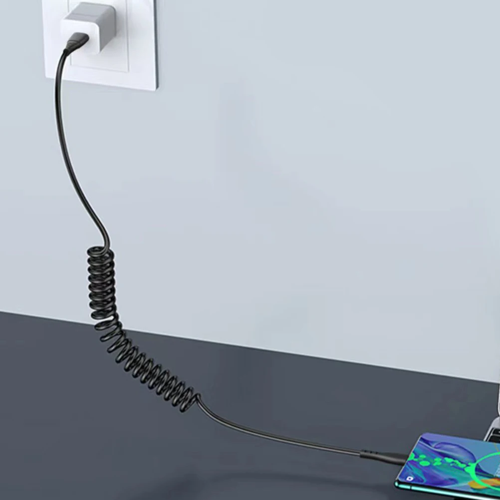2 Pcs Type-c Charging Cable Spring Data Usb-c Extension Coiled Metal to Stretch Phone Part Spiral
2 Pcs Type-c Charging Cable Spring Data Usb-c Extension Coiled Metal to Stretch Phone Part Spiral