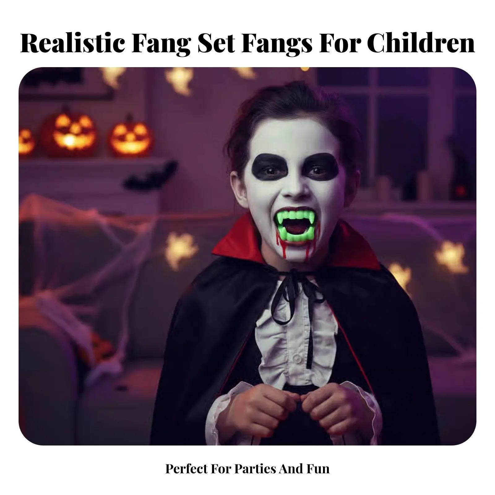 Nightwalker Fangs Scary Effect Halloween Accessory Realistic Look for Children, Adults, These Costume Accessoriesed Parties
Nightwalker Fangs Scary Effect Halloween Accessory Realistic Look for Children, Adults, These Costume Accessoriesed Parties
