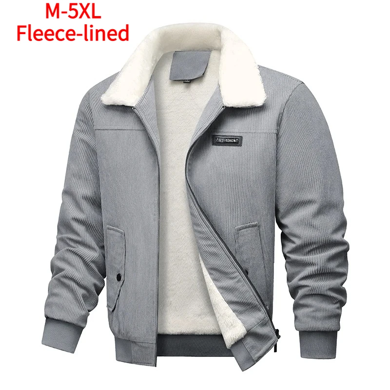 Winter Men Fleece Jacket Padded Warm Loose Parka Coat Corduroy Short Jacket Man Solid Fur Collar Windbreaker Cotton Jackets
Winter Men Fleece Jacket Padded Warm Loose Parka Coat Corduroy Short Jacket Man Solid Fur Collar Windbreaker Cotton Jackets