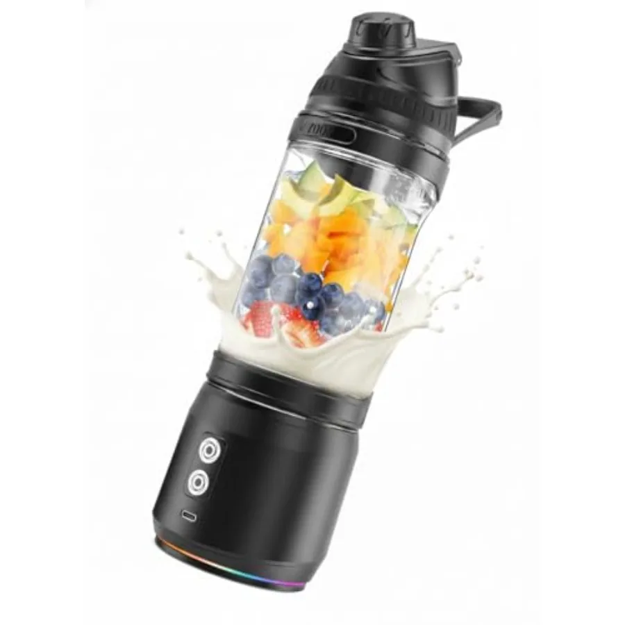 24Oz Portable Personal Blender for Smoothies and Protein Shakes - Cordless USB-C Rechargeable, Powerful Ice Crushing Cup with S
24Oz Portable Personal Blender for Smoothies and Protein Shakes - Cordless USB-C Rechargeable, Powerful Ice Crushing Cup with S