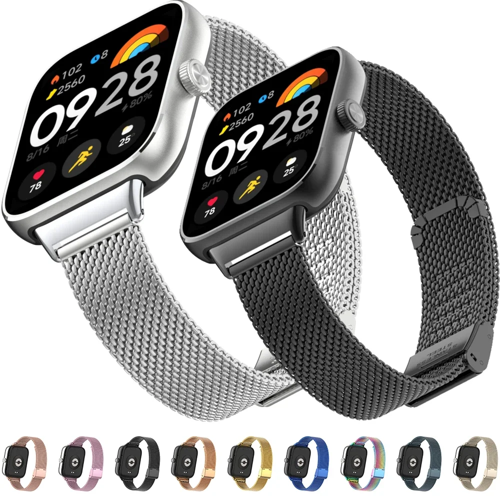 Stainless Steel Strap for Redmi Watch 4 Smart Watch Bracelet for Xiaomi Mi Band 8 Pro WristBand Metal Connectors Accessories
Stainless Steel Strap for Redmi Watch 4 Smart Watch Bracelet for Xiaomi Mi Band 8 Pro WristBand Metal Connectors Accessories