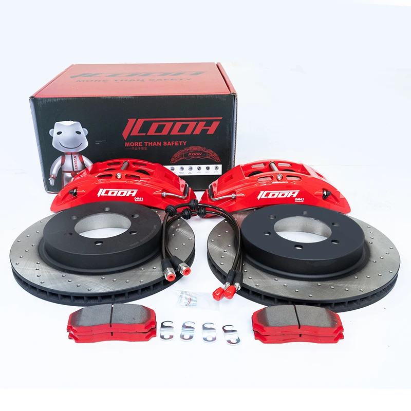 High Performance ICOOH 4 Piston Big Brake Kits DM4 355MM Rotor Size Brake Kits For Nissan GTR R32 R33 R34
High Performance ICOOH 4 Piston Big Brake Kits DM4 355MM Rotor Size Brake Kits For Nissan GTR R32 R33 R34