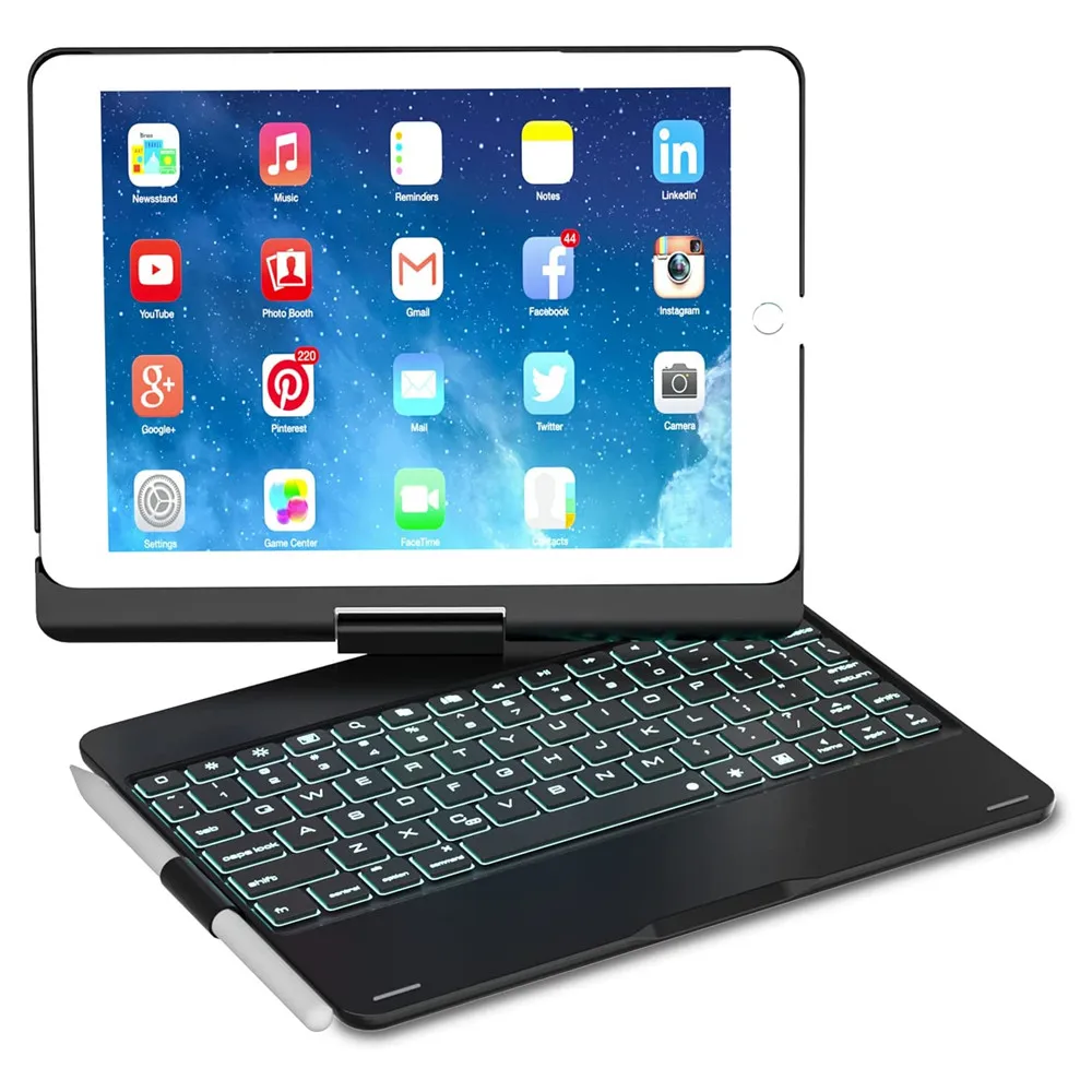 Swivel Magic Keyboard Slim Folio Case for iPad Air 1 2 Pro 9.7 5th 6th 7th 8th 9th 10.2 Case With Smart Keyboard Wireless Coque
Swivel Magic Keyboard Slim Folio Case for iPad Air 1 2 Pro 9.7 5th 6th 7th 8th 9th 10.2 Case With Smart Keyboard Wireless Coque