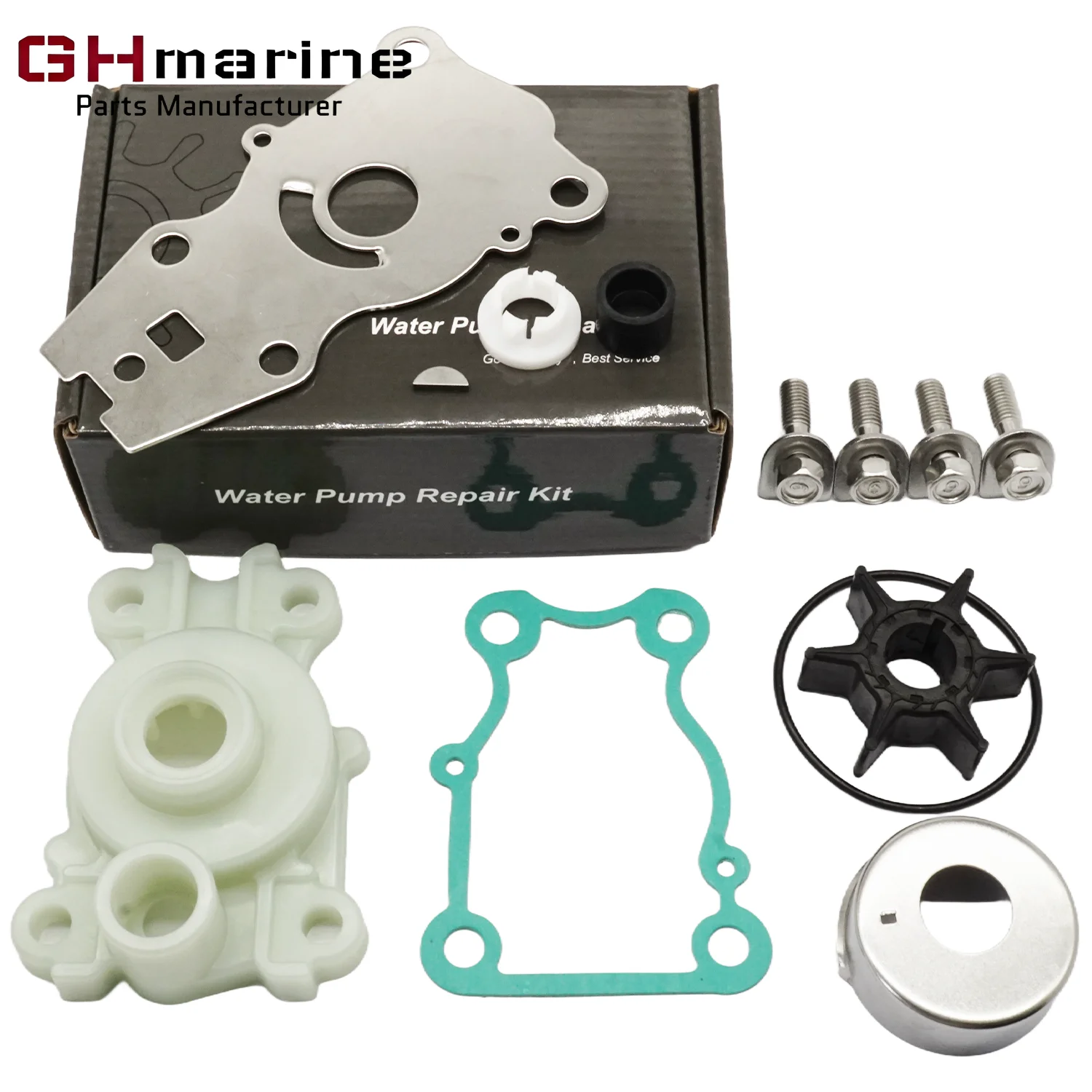 Water Pump Impeller Repair Service Kit for Yamaha Marine 25 30 40 HP T25 F30 F40 4 Stroke Outboard Engines 66T-W0078-00 18-3413
Water Pump Impeller Repair Service Kit for Yamaha Marine 25 30 40 HP T25 F30 F40 4 Stroke Outboard Engines 66T-W0078-00 18-3413