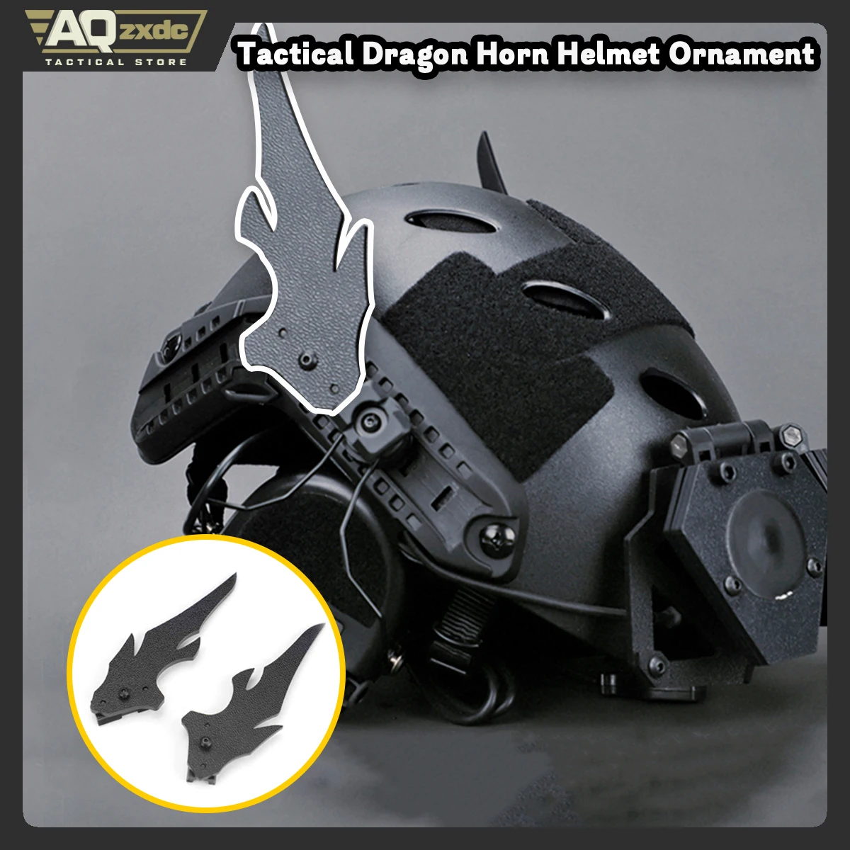 Tactical Dragon Horn Helmet Decoration Accessories, Arknights Dragon Gate Guards Operator Dragon Horn, Airsoft Helmet COS Props
Tactical Dragon Horn Helmet Decoration Accessories, Arknights Dragon Gate Guards Operator Dragon Horn, Airsoft Helmet COS Props