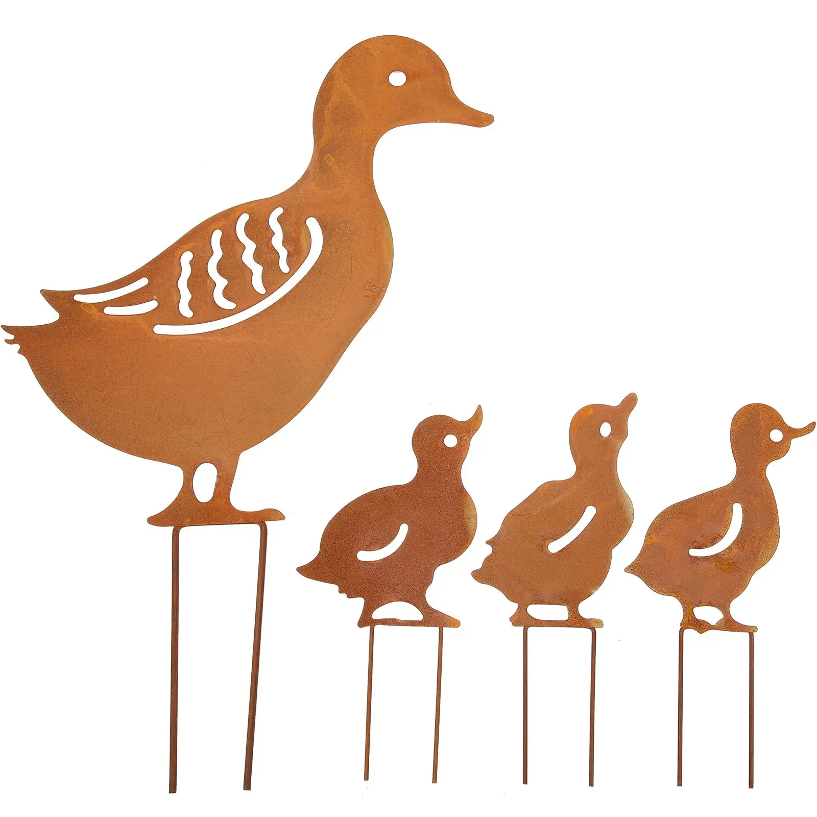 Metal Duck Stake for Garden Yard Lawn Decoration Hollow Design Durable Outdoor Patio Japanese Style Garden Animal nament
Metal Duck Stake for Garden Yard Lawn Decoration Hollow Design Durable Outdoor Patio Japanese Style Garden Animal nament