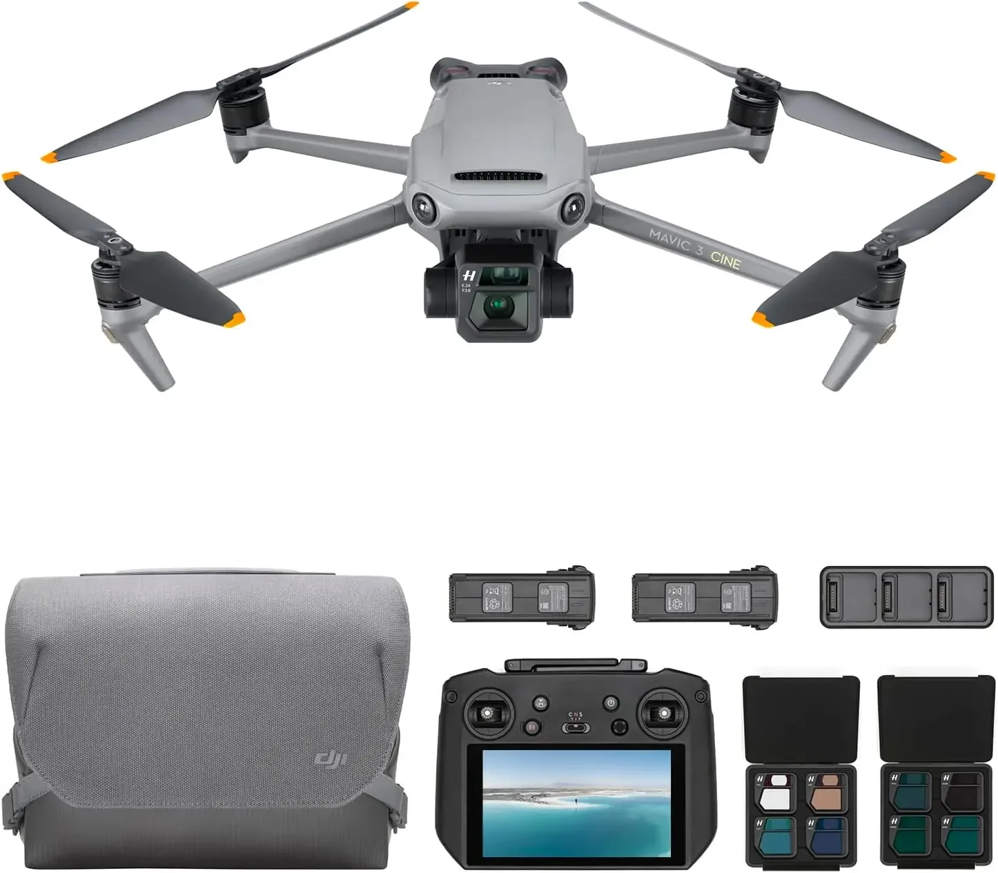 Omnidirectional Obstacle Sensing, 46 Mins Flight, 15km Video Transmission, with DJI RC Pro, Two Extra Batteries
Omnidirectional Obstacle Sensing, 46 Mins Flight, 15km Video Transmission, with DJI RC Pro, Two Extra Batteries