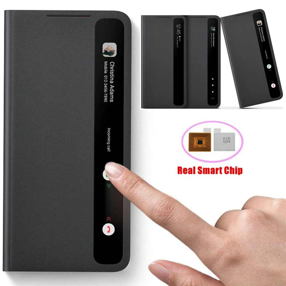 Window View Clear Smart Cover For Samsung Galaxy S21 Ultra S21 Plus S21+ Flip-free Answer Calls S-View Intelligent Leather Cases
Window View Clear Smart Cover For Samsung Galaxy S21 Ultra S21 Plus S21+ Flip-free Answer Calls S-View Intelligent Leather Cases