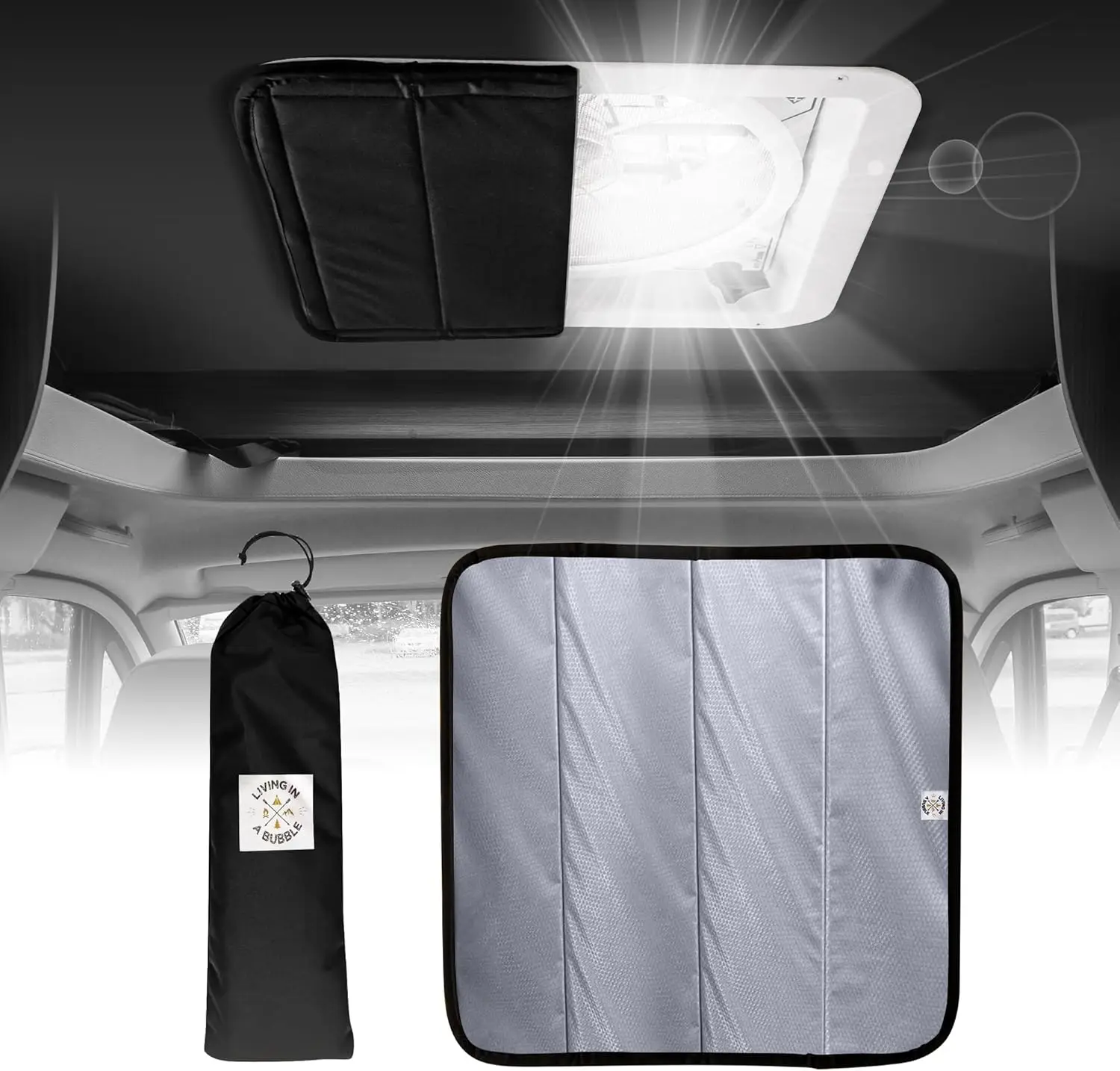 Universal Magnetic Insulated Blackout Fan Cover for Sprinter RVs and Campervans, Snug Fit for Privacy and Temperature Control
Universal Magnetic Insulated Blackout Fan Cover for Sprinter RVs and Campervans, Snug Fit for Privacy and Temperature Control