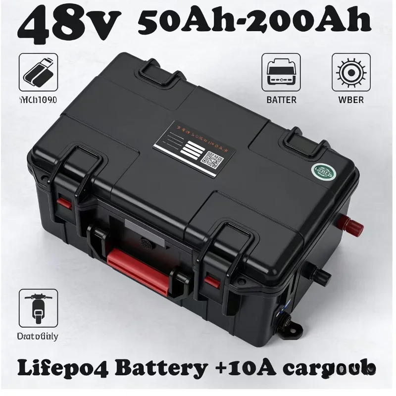 Waterproof 48V Lifepo4 Battery 60Ah/80Ah/100Ah/120Ah/150Ah/200Ah, Deep Cycle Power Battery Pack Perfect for Marine Boats, Trolli
Waterproof 48V Lifepo4 Battery 60Ah/80Ah/100Ah/120Ah/150Ah/200Ah, Deep Cycle Power Battery Pack Perfect for Marine Boats, Trolli