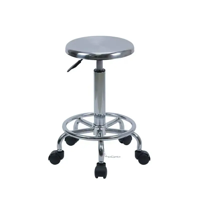 304 Stainless Steel Stool for Hospital Cleanroom, Anti Static Round Seat, Electroplated Steel Ring Base, Adjustable Height Chair
304 Stainless Steel Stool for Hospital Cleanroom, Anti Static Round Seat, Electroplated Steel Ring Base, Adjustable Height Chair